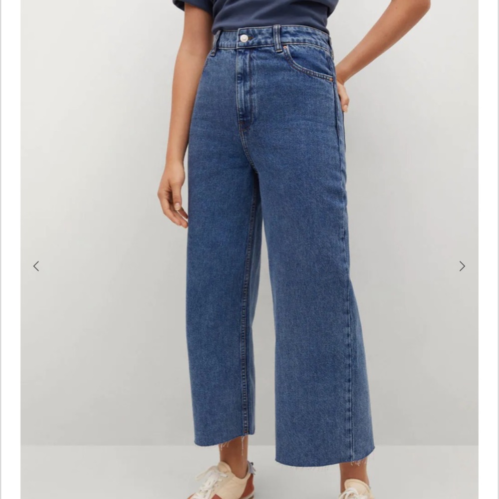 Jeans culotte high waist
